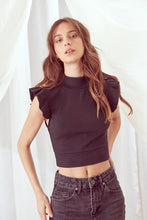 Load image into Gallery viewer, THE LILY TOP - BLACK
