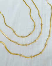 Load image into Gallery viewer, STARBURST SNAKE CHAIN NECKLACE - ALV JEWELS

