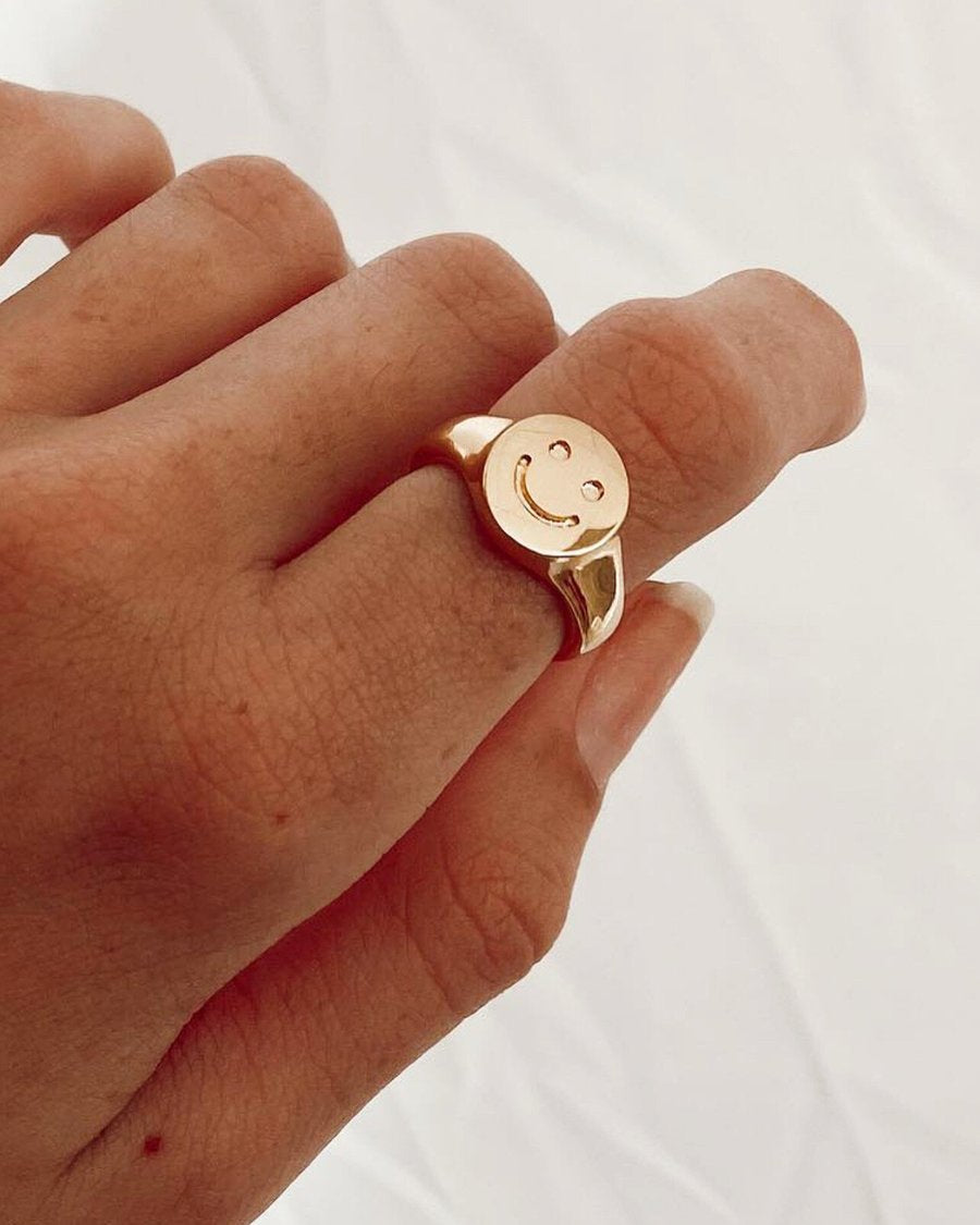 SMILEY FACE RING - ALV JEWELS